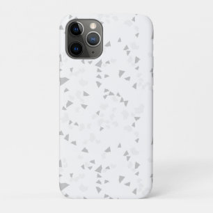 White Grey terrazzo Minimal modern iPhone 11 Pro Case
