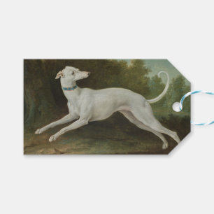 White Greyhound Dog (by Jean-Baptiste Oudry) Gift Tags