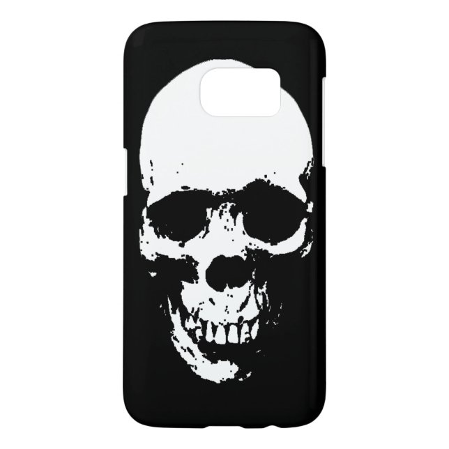 White Grim Reaper Skull Case-Mate Samsung Galaxy Case (Back)