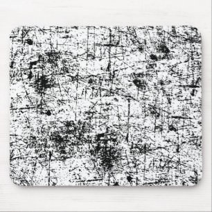 White Grunge Mouse Pad