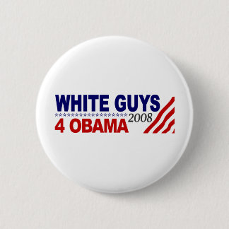 White Guys 4 Obama 2 Inch Round Button