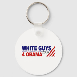 White Guys 4 Obama Keychain