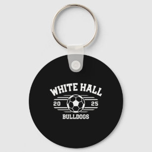 White Hall Bulldogs Soccer Byll 2025 Keychain