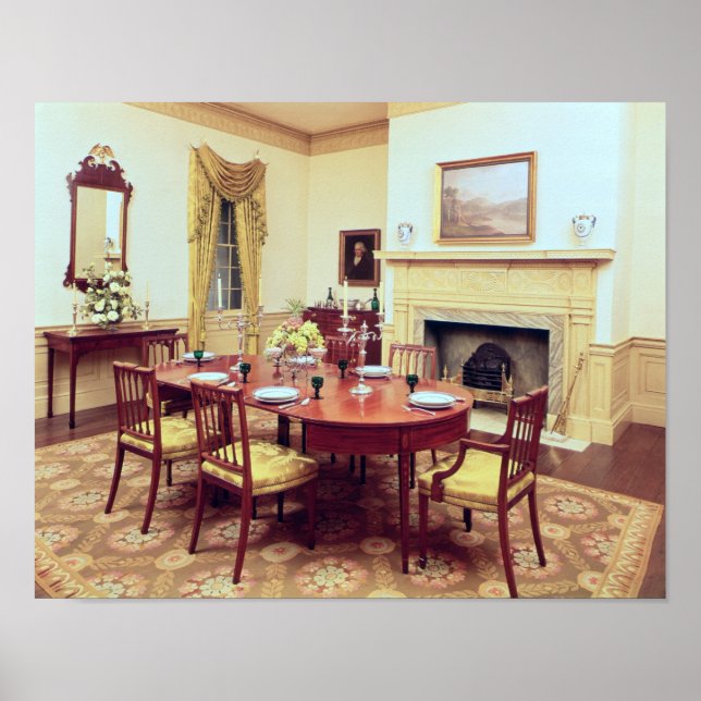 White Hall Dining-Room, near Charleston Poster (Front)