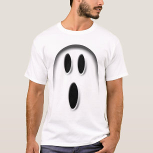 White Halloween Ghost Basic T-Shirt