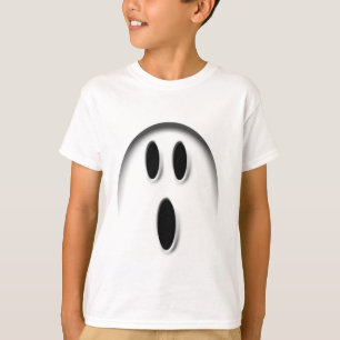 White Halloween Ghost Kids  T-Shirt