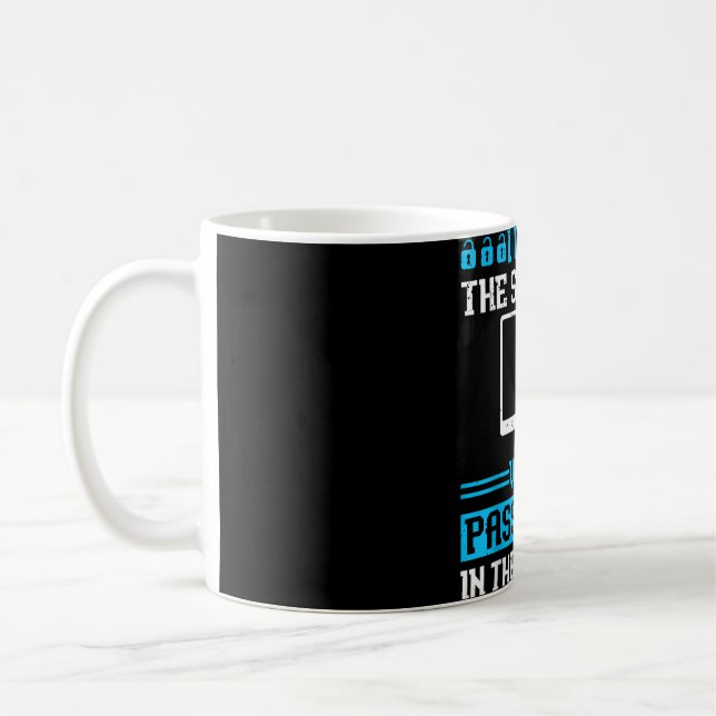White Hat Ethical Hacker - Cyber Network Security  Coffee Mug (Left)
