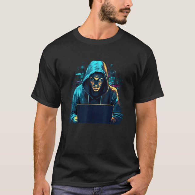 White Hat Hacker for Cyber Warrior and Ethical Hac T-Shirt (Front)