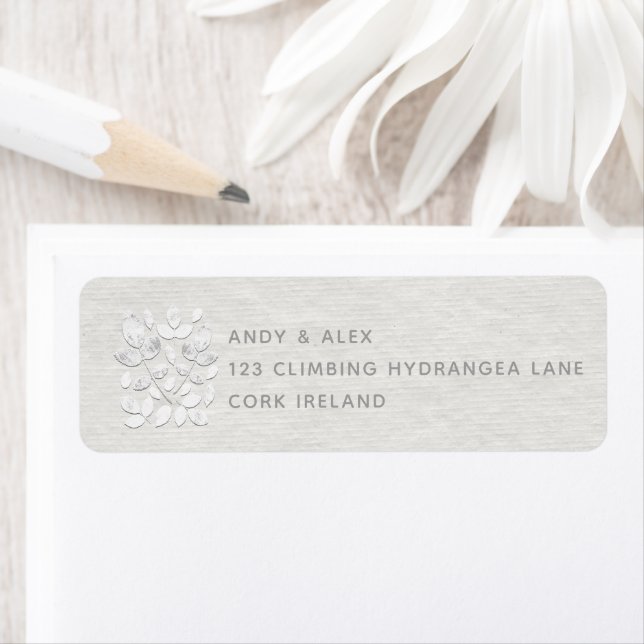 White Haven Wedding Return Address Envelope Label (Insitu)