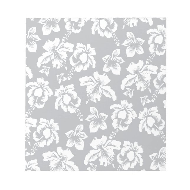 White Hawaiian Orchid Notepad (Front)