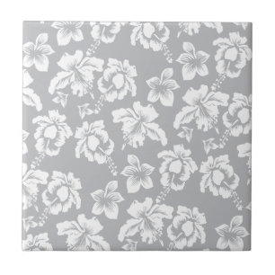 White Hawaiian Orchid Tile