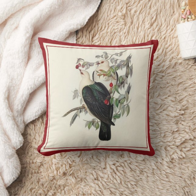 White-headed Fruit Pigeon, Throw Pillow (Blanket)
