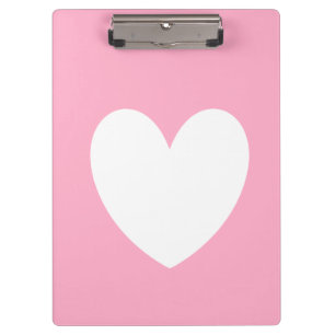 White Heart Clipboard