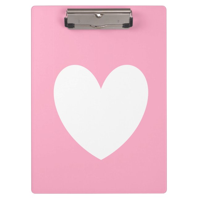 White Heart Clipboard (Front)