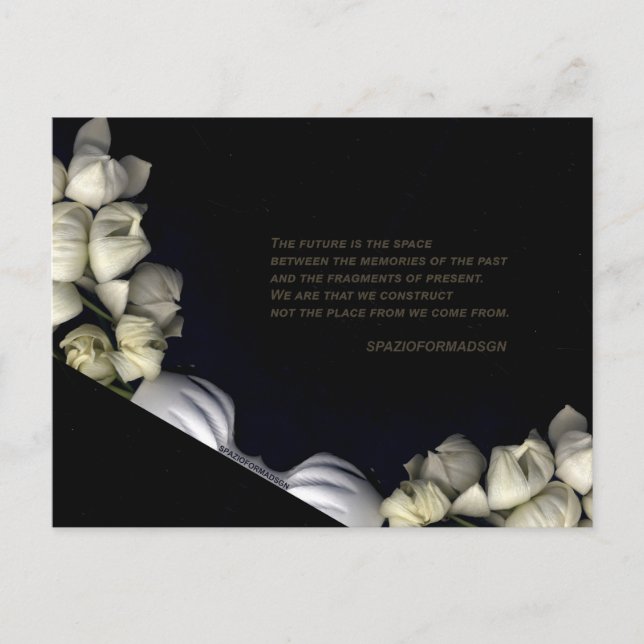 "White heart in black from moon" & Future Postcard (Front)