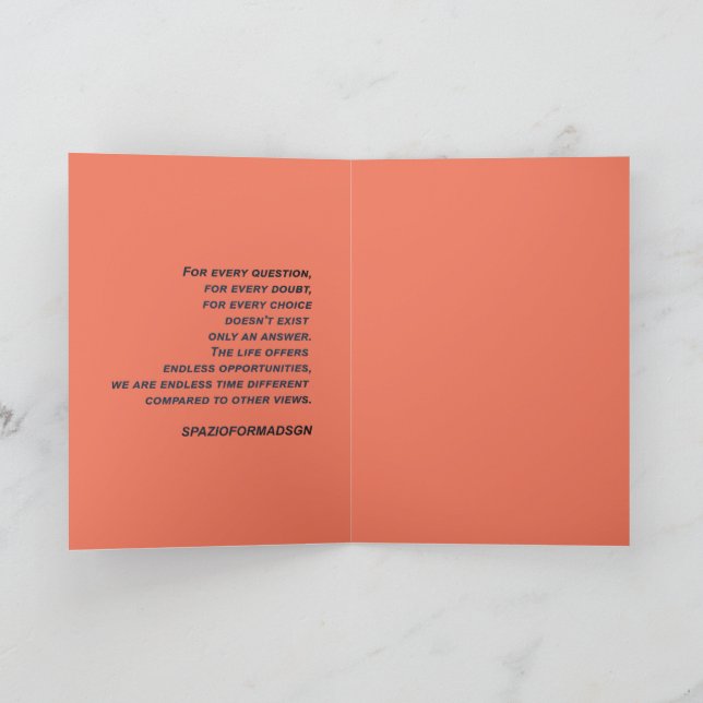 "White heart in black from sun" & Doubt Card (Inside)