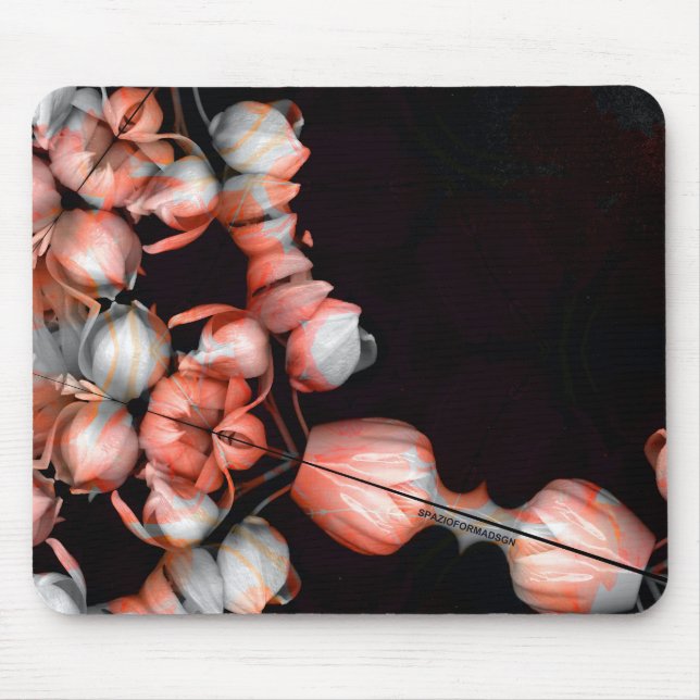 "White heart in black from sun" Mouse Pad (Front)