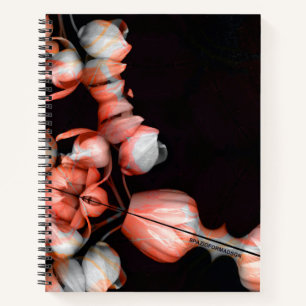 "White heart in black from sun" Notebook