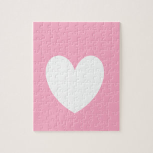 White Heart Photo Puzzle