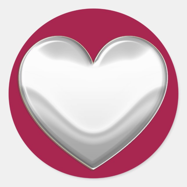 White Heart Stickers (Front)