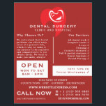 White Hearted Tooth Logo Dentistry, Dentist Advert Flyer<br><div class="desc">White Hearted Tooth Logo,  Dentistry,  Dentist Advertising Flyer by The Business Card Store.</div>