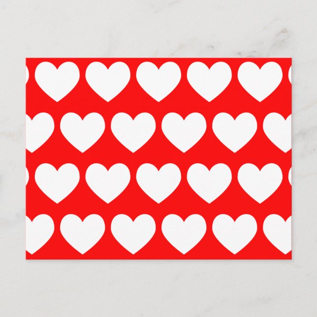 White Hearts Postcard (Front)