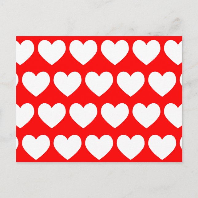 White Hearts Postcard (Front)