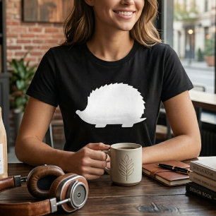White Hedgehog Tri-Blend Shirt