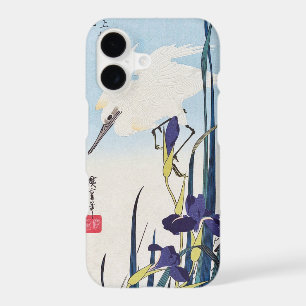 White Heron and Blossoming Irises, Hiroshige