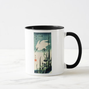 White Heron and Iris Mug