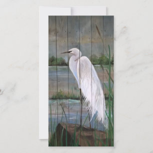 White Heron Card