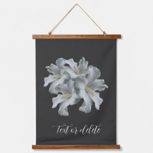 White Hibiscus Flowers Bouquet Personalized Hanging Tapestry