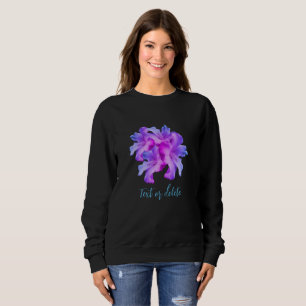 White Hibiscus Flowers Bouquet Tinted Personalized Sweatshirt