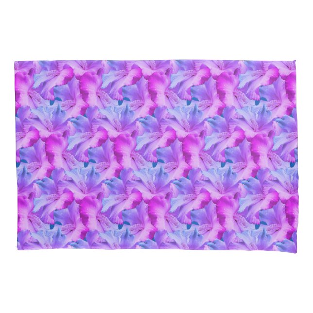 White Hibiscus Flowers Bouquet Tinted  Pillowcase (Front)
