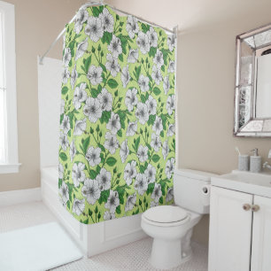 White Hibiscus Tropical Floral Pattern