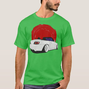 White Honda S2000 Back View T-Shirt