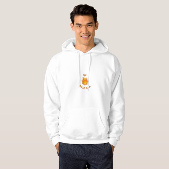 White Hoodie for Men – Style C (Front Full)