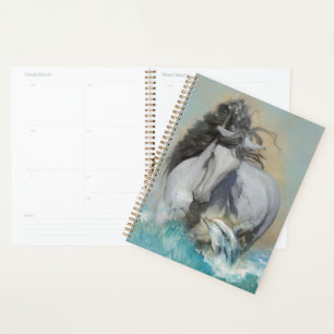 White Horse Andalusian Horse - Calendar, Planner