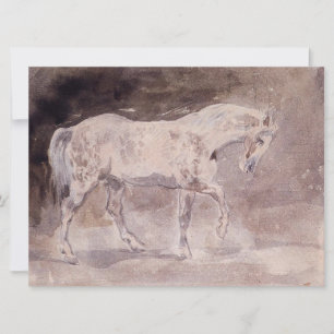 White Horse (by Eugene Delacroix) Card