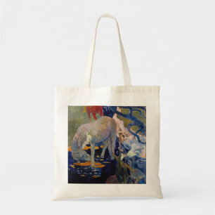 White Horse by Paul Gauguin, Vintage Fine Art Tote Bag