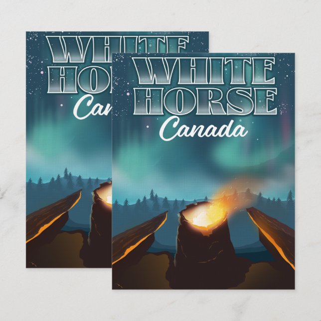 White Horse Canada travel poster (Front/Back)