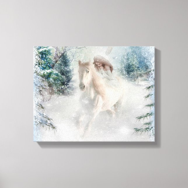 White Horse  Canvas Print (Front)