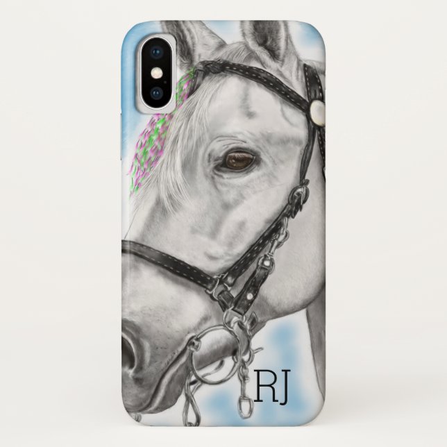 White Horse Case-Mate iPhone Case (Back)