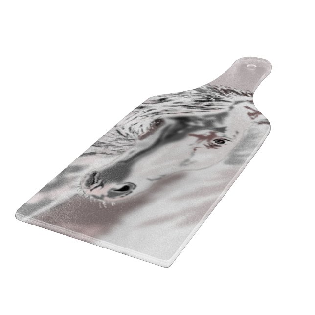 White Horse Cutting Board (Corner)