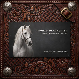 White Horse Equestrian Personalized Business Card