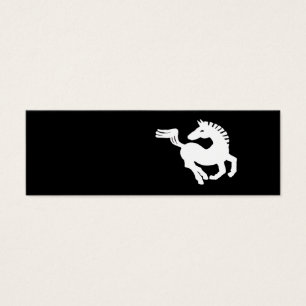 White horse galloping