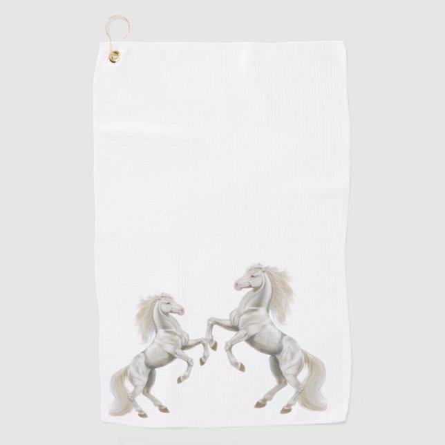 White Horse Golf Towel (Front)