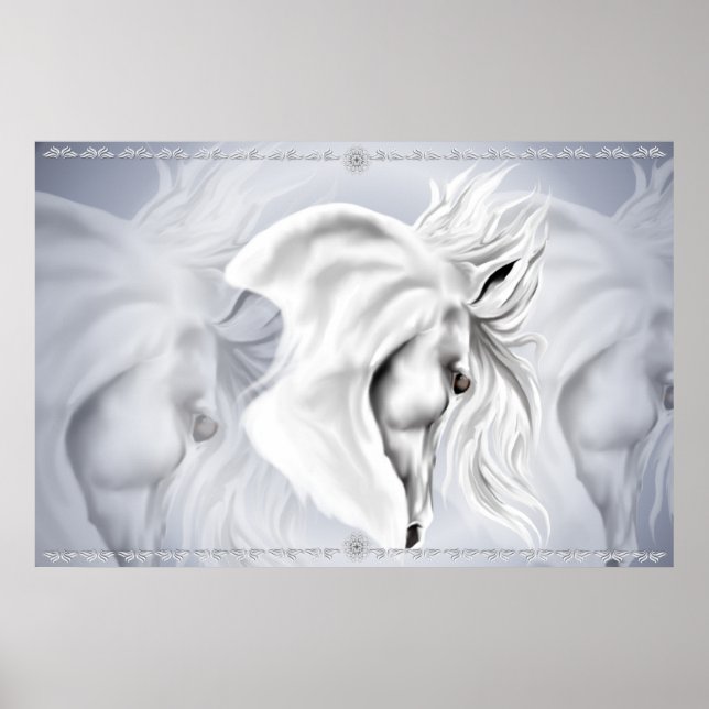 White Horse Head Print (Front)