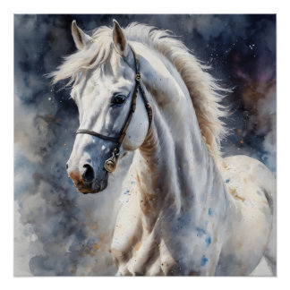 White Horse no 12 Poster