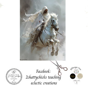 White Horse of Apocalypse Decoupage Tissue Paper